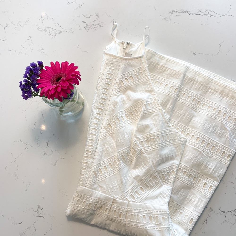 Loft lace white summer dress